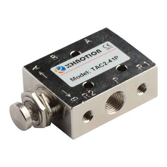 TAC2-41P 2 Position 5 Way Manual Push Button Toggle Valve